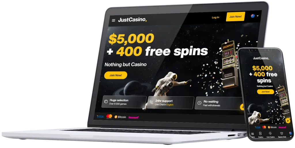 Just Casino Platform for Desktop and Mobile