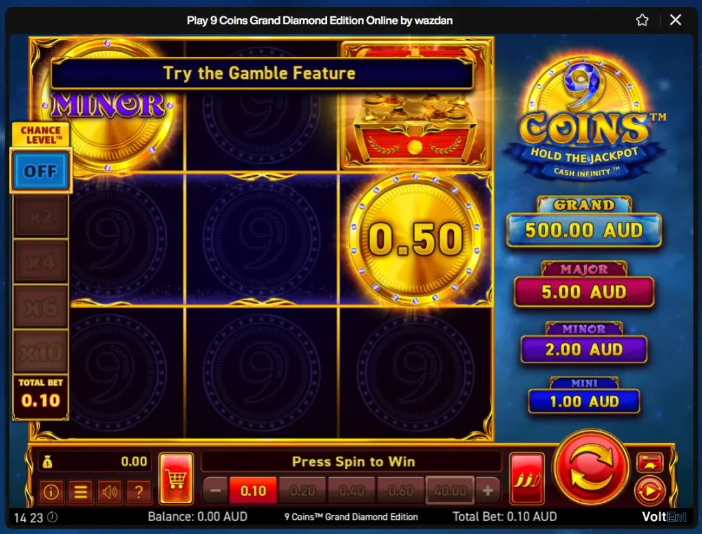 9 Coins Grand Diamond Edition Game